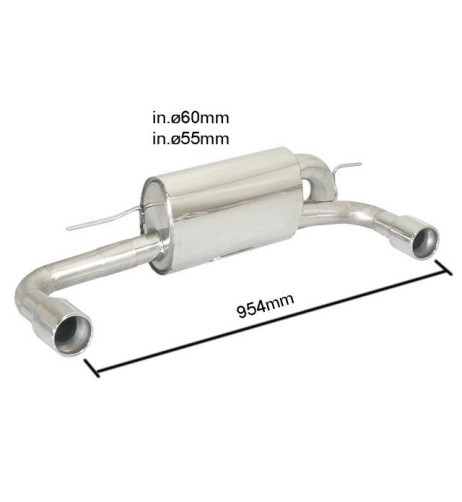 Scarico terminale 50 0410 05 omologato Bmw Serie 1 F20 F21