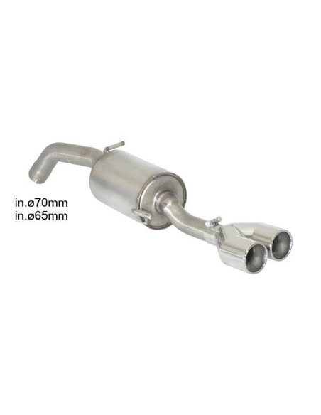 Scarico terminale 50 0443 27 omologato Peugeot RCZ 1 6 Turbo 147kw