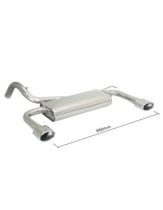 Scarico terminale 50 0445 10 omologato Fiat 500 S 1 2 51kw