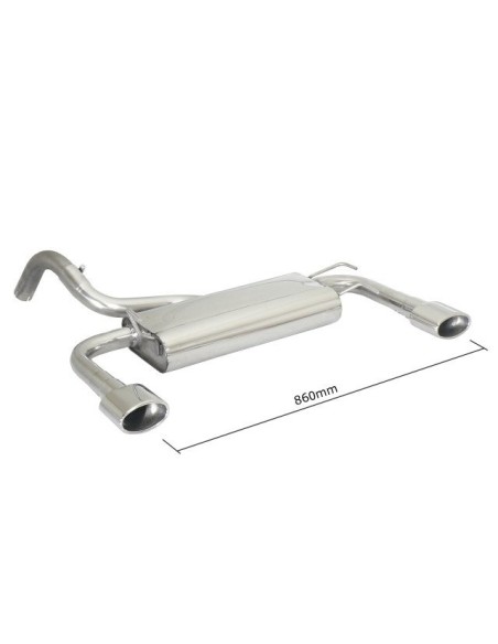 Scarico terminale 50 0447 10 omologato Fiat 500 S 1 3 Mjet 70kw