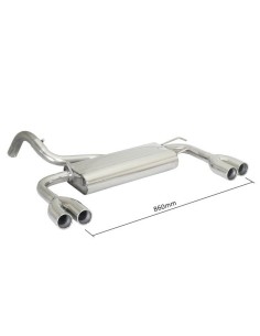 Scarico terminale 50 0447 25 omologato Fiat 500 S 1 3 Mjet 70kw