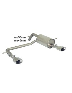 Scarico terminale 50 0458 10 omologato Peugeot 208 1 4 VTI 1 6 VTI