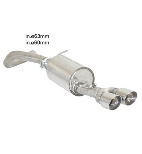 Scarico terminale 50 0459 58 omologato VW Polo 6R 2 0R WRC Street 162kw