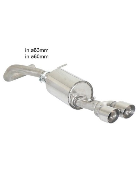 Scarico terminale 50 0459 58 omologato VW Polo 6R 2 0R WRC Street 162kw