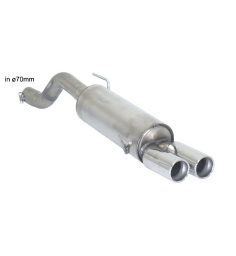 Scarico terminale 50 0464 26 omologato Fiat Grande Punto Punto Evo Abar