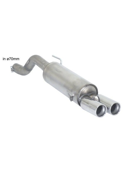 Scarico terminale 50 0464 26 omologato Fiat Grande Punto Punto Evo Abar