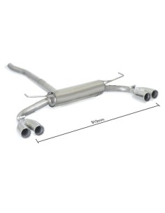 Scarico terminale 50 0547 25 omologato Fiat 500X 1 4 Multiair 1 6 MJT