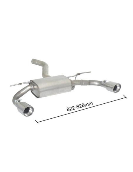 Scarico terminale 50 0727 60 Bmw Serie 3 F30 F31 F35 e Bmw Serie 4 F32 F3