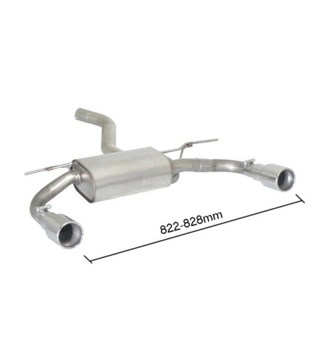 Scarico terminale 50 0728 05 Bmw Serie 3 F30 F31 F35 e Bmw Serie 4 F32 F3