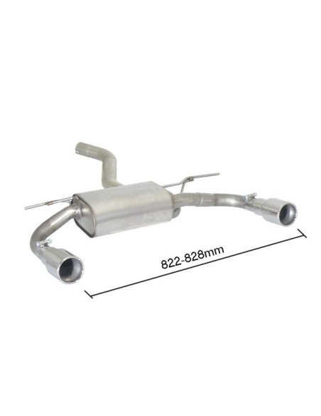Scarico terminale 50 0728 05 Bmw Serie 3 F30 F31 F35 e Bmw Serie 4 F32 F3