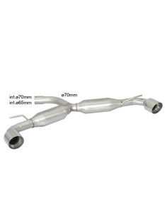 Scarico terminale 58 0585 61 omologato VW Golf VI 2 0 GTI TSI 155kw