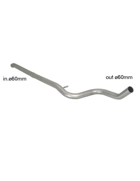 Tubo centrale inox 55 0402 00 Peugeot 208 1 6 GTI 30th 153kw