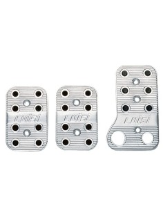 PE222 Kit pedaliere auto in alluminio con antiscivolo acceleratore corto