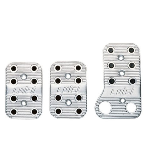 PE222 Kit pedaliere auto in alluminio con antiscivolo acceleratore corto