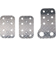 PE333 Kit pedaliere auto in alluminio anodizzato acceleratore corto