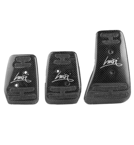 PE422 Kit pedaliere auto in carbonio con antiscivolo acceleratore corto