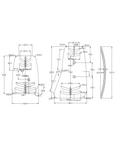 PE422 Kit pedaliere auto in carbonio con antiscivolo acceleratore corto 2