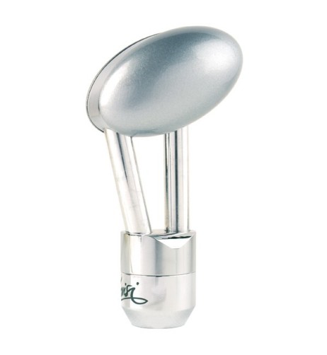 Pomello cambio universale GT in alluminio cromato con inserti vernice argen