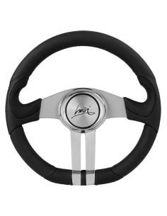 Volante universale Luisi Drive 320mm in poliuretano con ghiera cromata