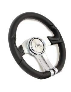 Volante universale Luisi Drive 320mm in poliuretano con ghiera cromata 2