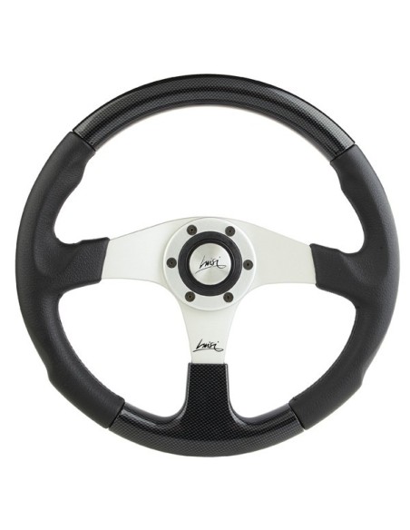 Volante universale Luisi Evolution 2B 360mm in poliuretano nero e carbon lo