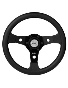 Volante universale Luisi Falcon 31 310mm in tanegum nero con razza nera