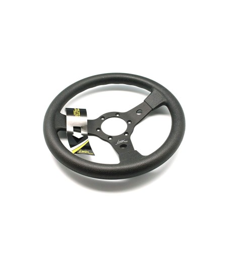Volante universale Luisi Falcon 31 310mm in tanegum nero con razza nera