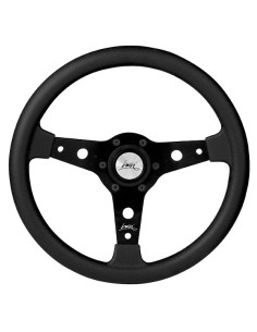 Volante universale Luisi Falcon 34 340mm in tanegum nero con razza nera