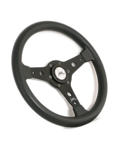 Volante universale Luisi Falcon 34 340mm in tanegum nero con razza nera 2