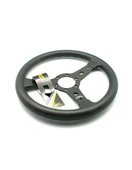 Volante universale Luisi Falcon 34 340mm in tanegum nero con razza nera