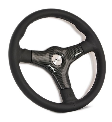 Volante universale Luisi Giba 3 Elegant 355mm in pelle e carbonio