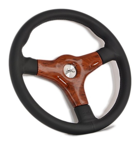 Volante universale Luisi Giba 3 Prestige 355mm in pelle e radica