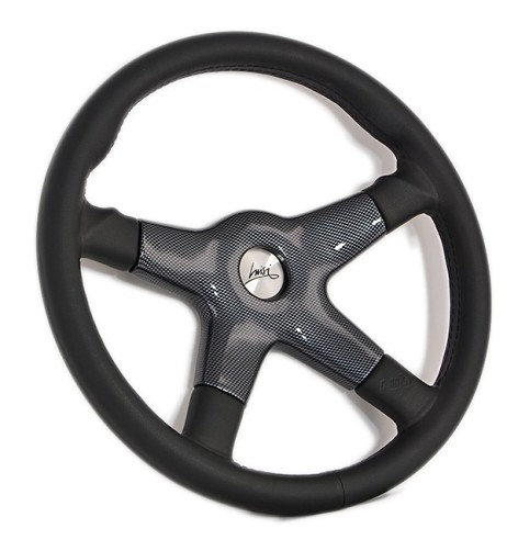 Volante universale Luisi Giba 4 Elegant 365mm in pelle e carbonio