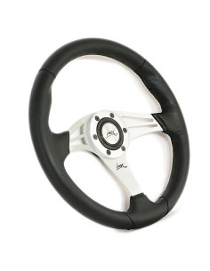 Volante universale Luisi Grinta 350mm in poliuretano nero 2