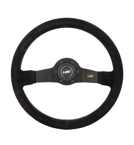 Volante universale Luisi Jet 350mm in camoscio nero