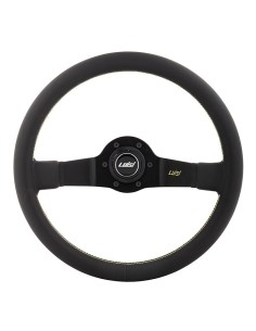 Volante universale Luisi Jet 350mm in pelle nera 2