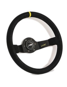 Volante universale Luisi Jet Corsa 350mm in camoscio nero