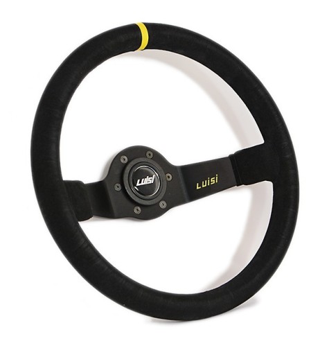 Volante universale Luisi Jet Corsa 350mm in camoscio nero