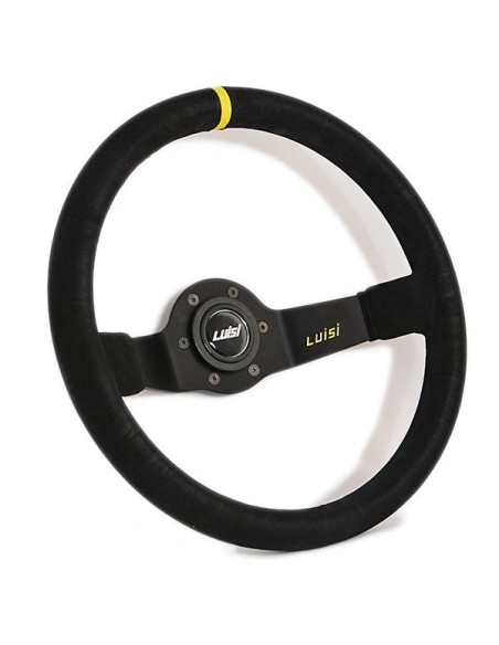 Volante universale Luisi Jet Corsa 350mm in camoscio nero