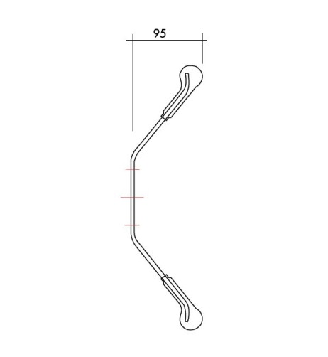 Volante universale Luisi Jet Corsa 350mm in camoscio rosso