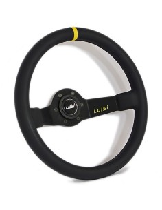 Volante universale Luisi Jet Corsa 350mm in pelle nera