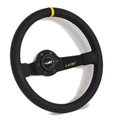 Volante universale Luisi Jet Corsa 350mm in pelle nera