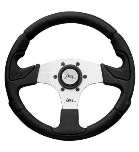 Volante universale Luisi Kobra 320mm in poliuretano con razza bianca