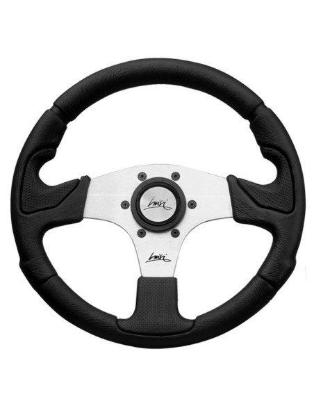 Volante universale Luisi Kobra 320mm in poliuretano con razza bianca