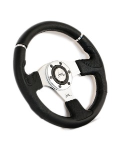 Volante universale Luisi Kobra Evo 320mm in poliuretano nero 2