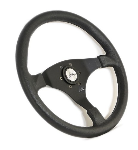 Volante universale Luisi Marina 390mm in tanegum nero