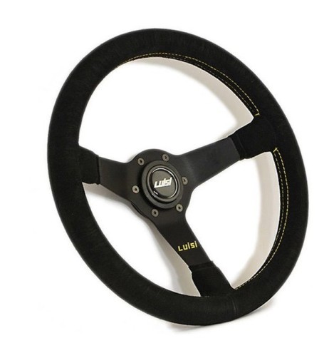 Volante universale Luisi Mirage 350mm in camoscio nero