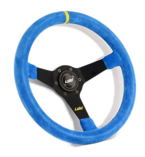 Volante universale Luisi Mirage Corsa 350mm in camoscio celeste