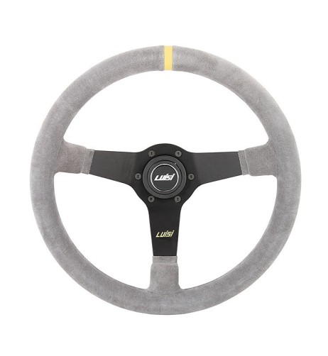 Volante universale Luisi Mirage Corsa 350mm in camoscio grigio