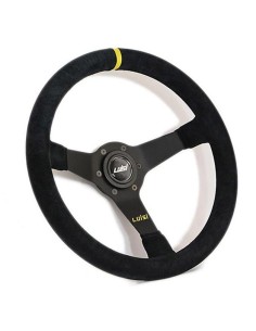 Volante universale Luisi Mirage Corsa 350mm in camoscio nero 2